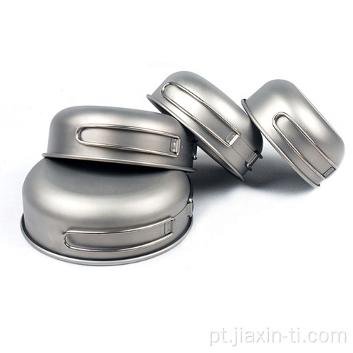 Conjunto de talheres Titanium Bowl Conjunto de talheres de piquenique para acampamento